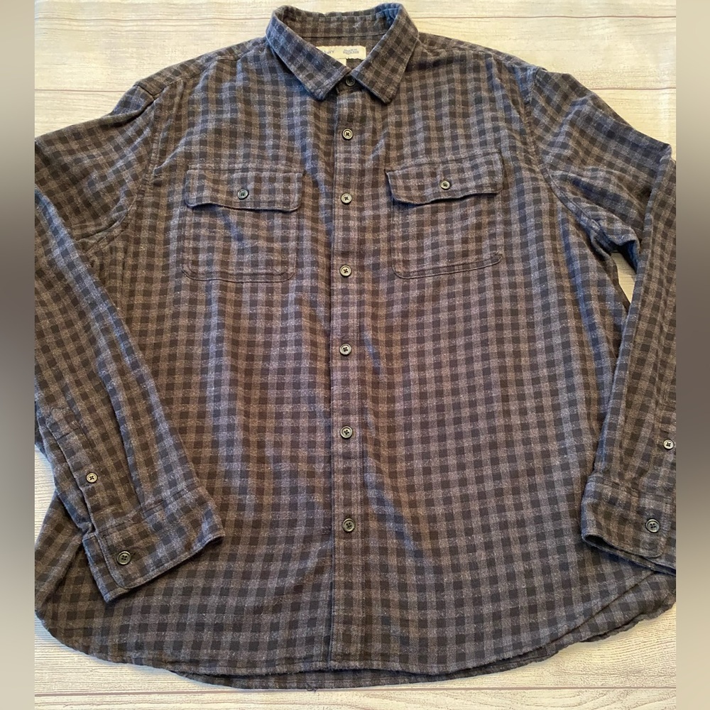 Gray & Black Check Shirt